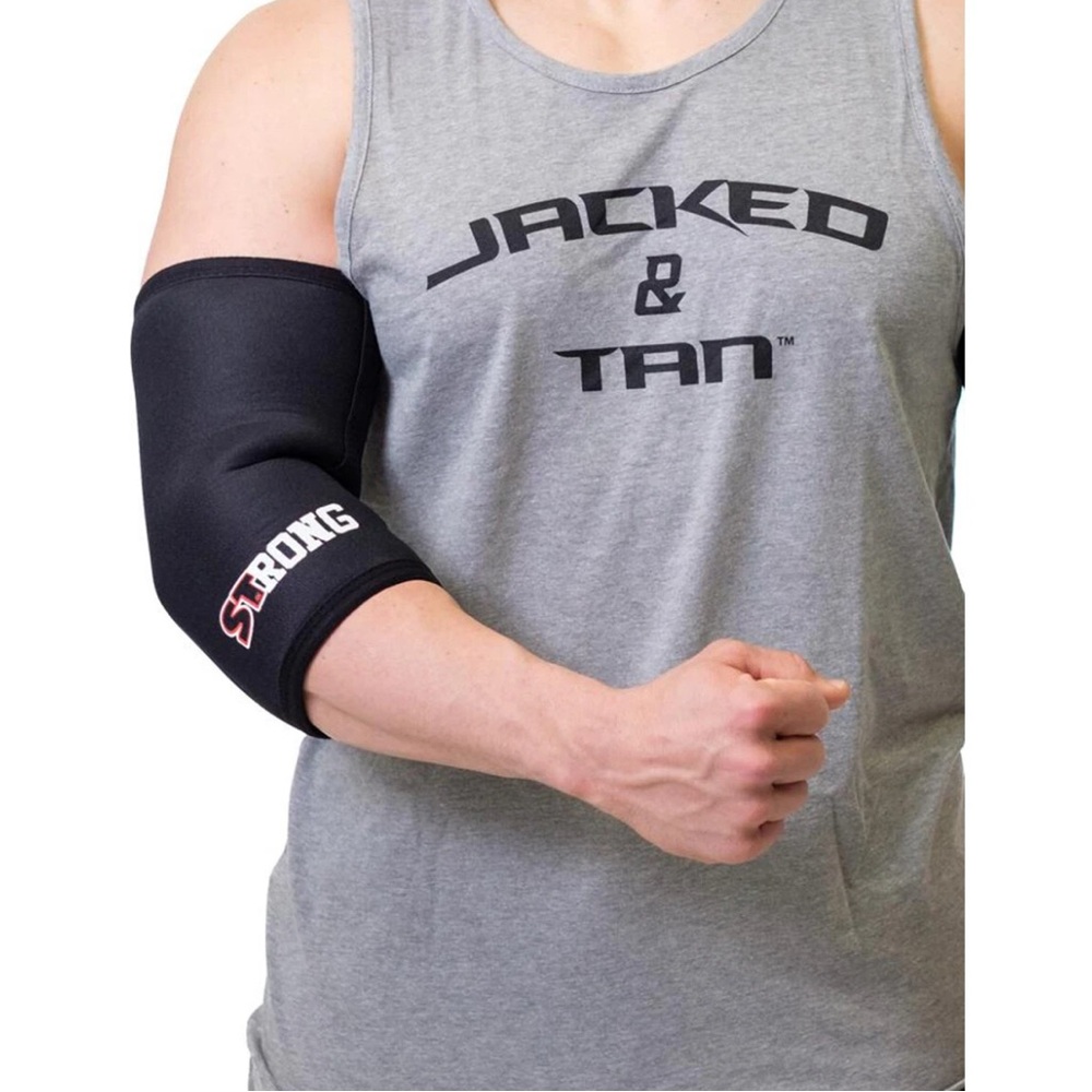 NEW-(2)Sling Shot STrong Compression Black Elbow Sleeves. Size 2XL. B#1